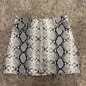 Snakeskin skirt